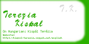 terezia kispal business card